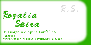 rozalia spira business card